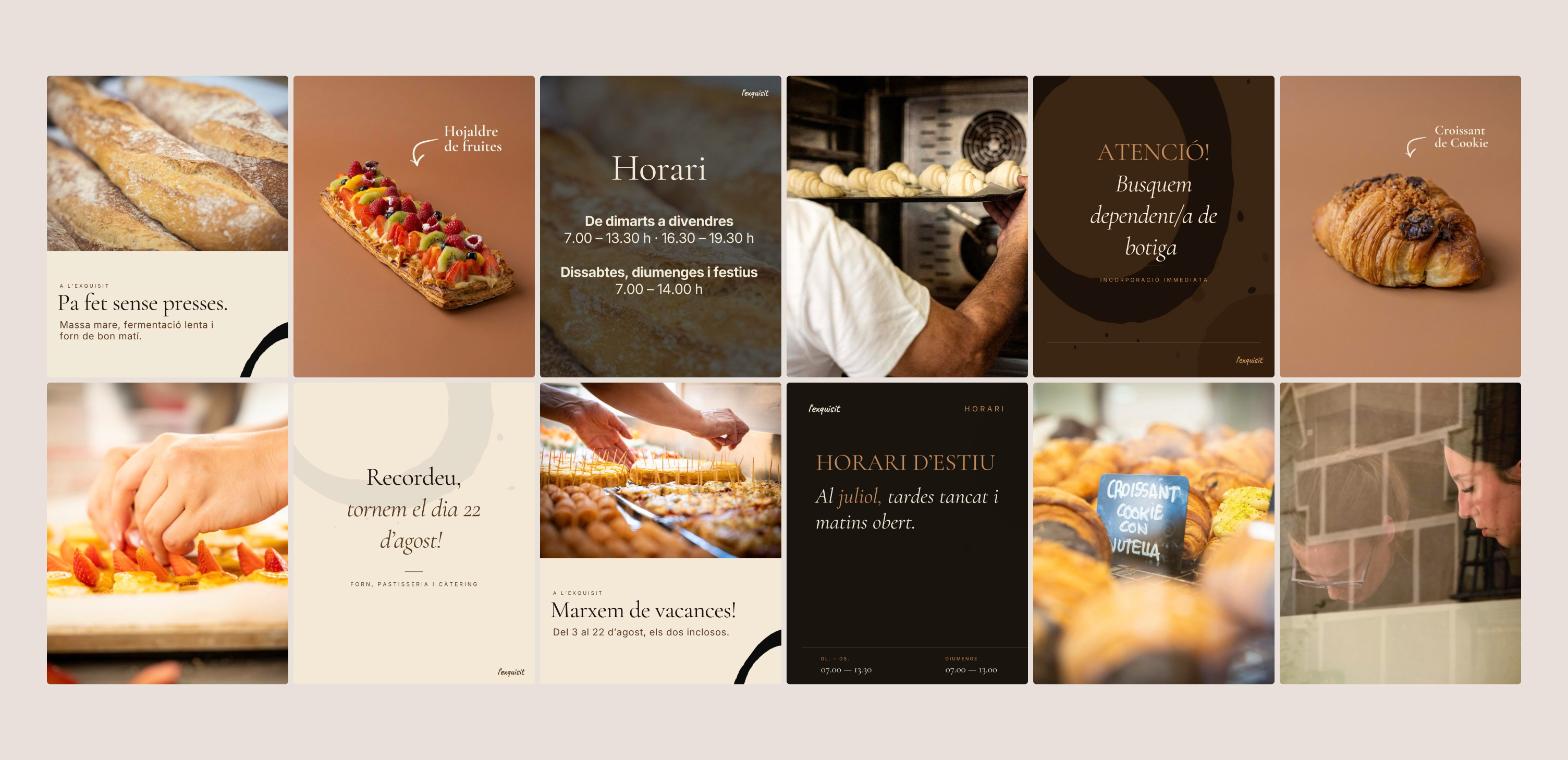 Feed d’Instagram de L’Exquisit Forn
