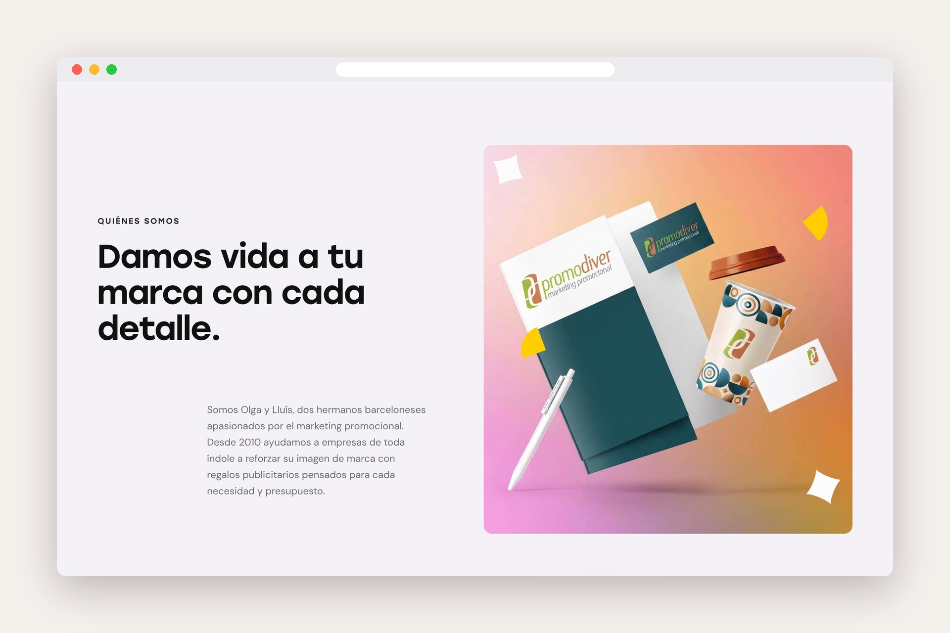 PromoDiver web – nosaltres