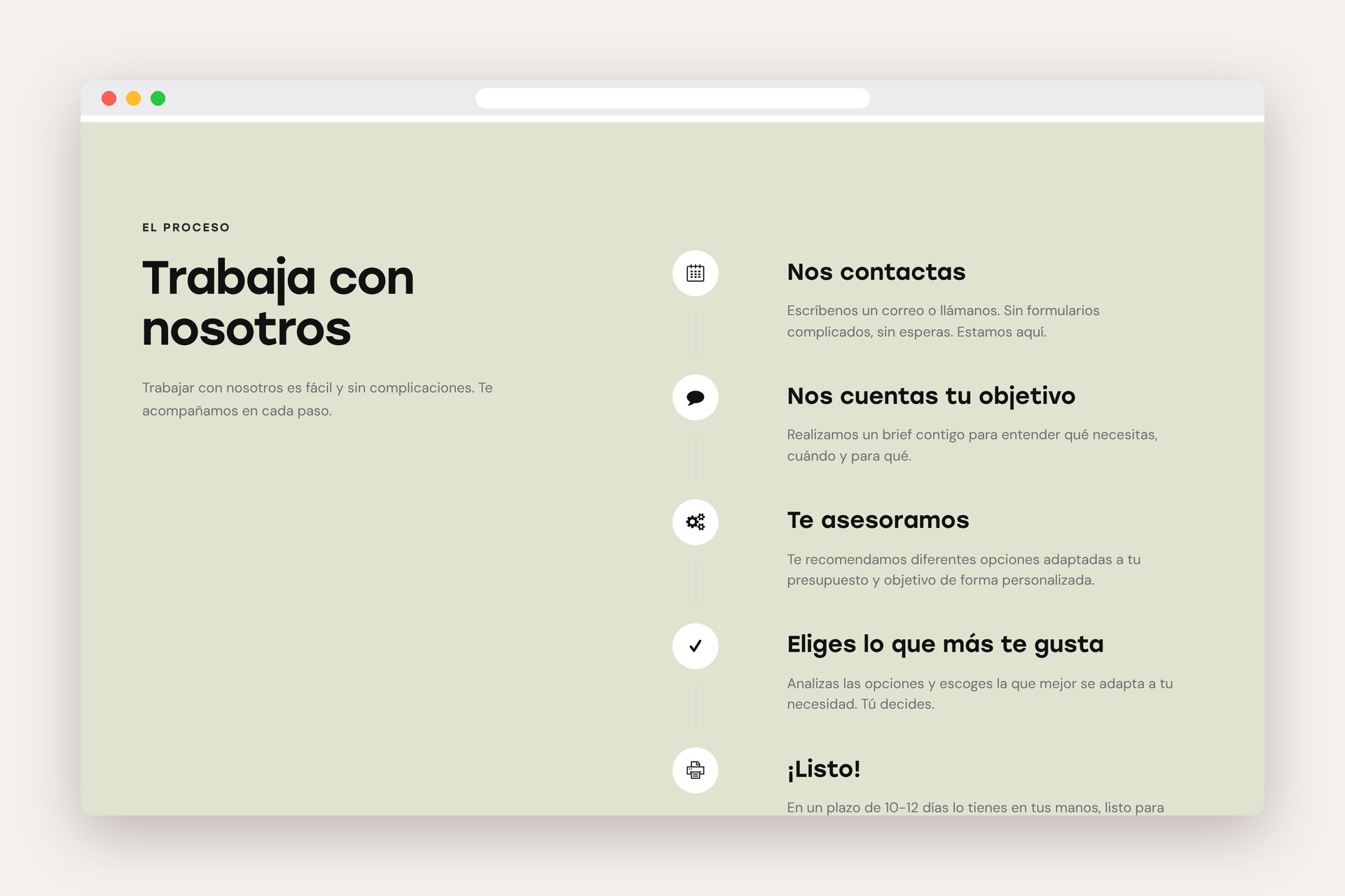 PromoDiver web – procés
